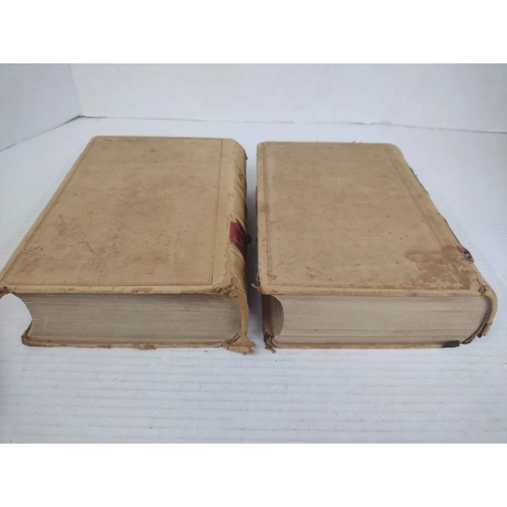 Set Of 2 Antique TIFFANY LAW Books 1903 Leather Covered Real Property Vol 1 & 2